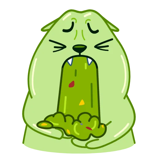 🤢 Эмодзи «Colored Cats» для Telegram
