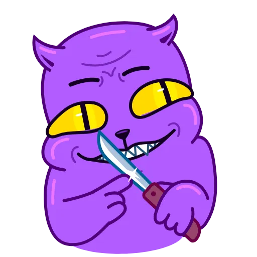 😈 Эмодзи «Colored Cats» для Telegram