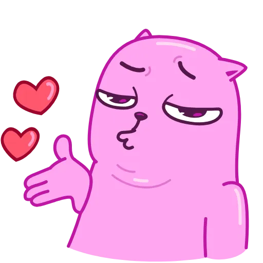 😘 Эмодзи «Colored Cats» для Telegram