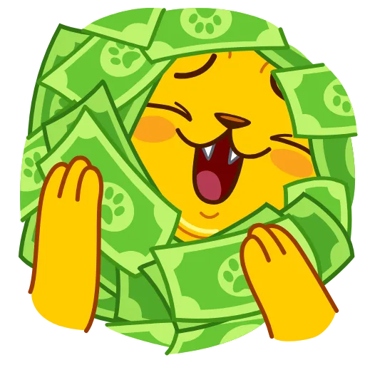 🤑 Эмодзи «Colored Cats» для Telegram
