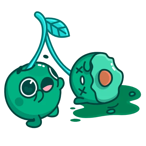 😵 Эмодзи «Colored Cherry Emoji» для Telegram