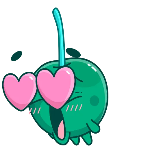 😍 Эмодзи «Colored Cherry Emoji» для Telegram