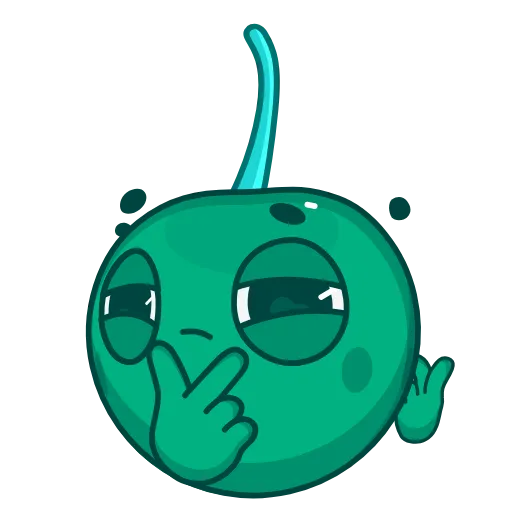 🤔 Эмодзи «Colored Cherry Emoji» для Telegram