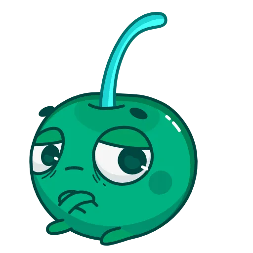 😒 Эмодзи «Colored Cherry Emoji» для Telegram