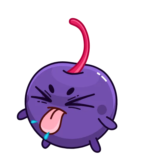 😝 Эмодзи «Colored Cherry Emoji» для Telegram