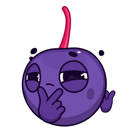 🤔 Эмодзи «Colored Cherry Emoji» для Telegram