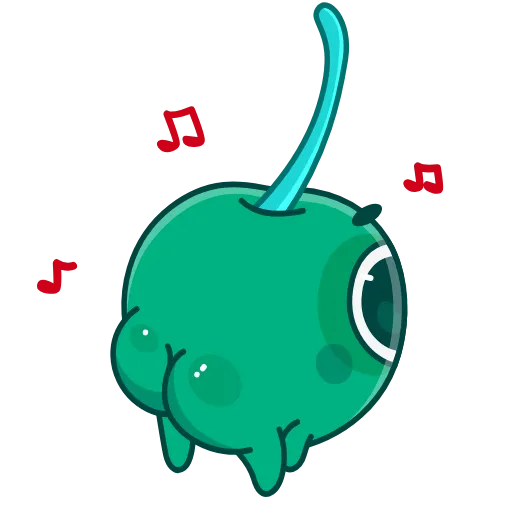 🍑 Эмодзи «Colored Cherry Emoji» для Telegram