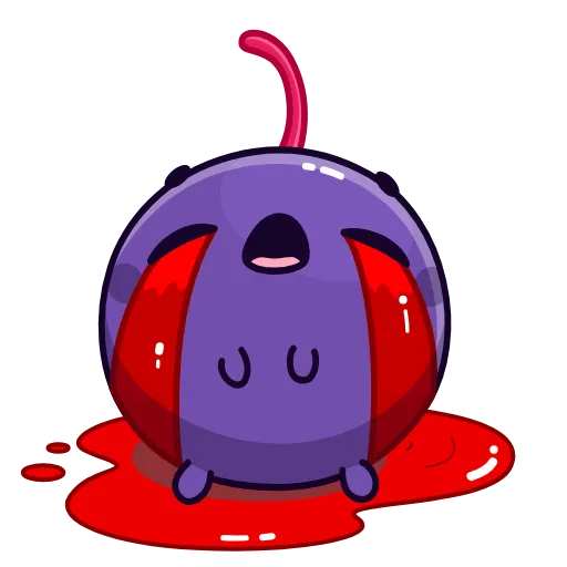 😭 Эмодзи «Colored Cherry Emoji» для Telegram