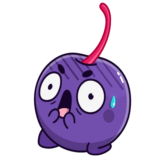 😱 Эмодзи «Colored Cherry Emoji» для Telegram