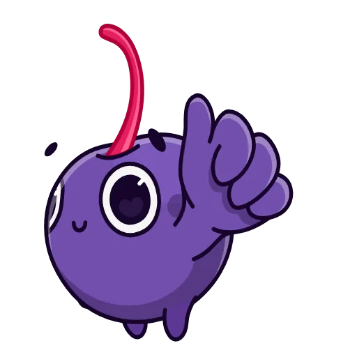 👍 Эмодзи «Colored Cherry Emoji» для Telegram
