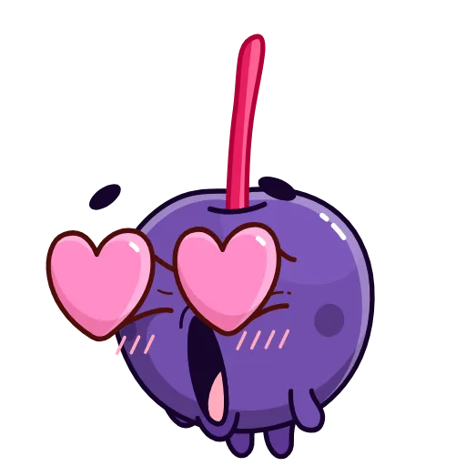😍 Эмодзи «Colored Cherry Emoji» для Telegram