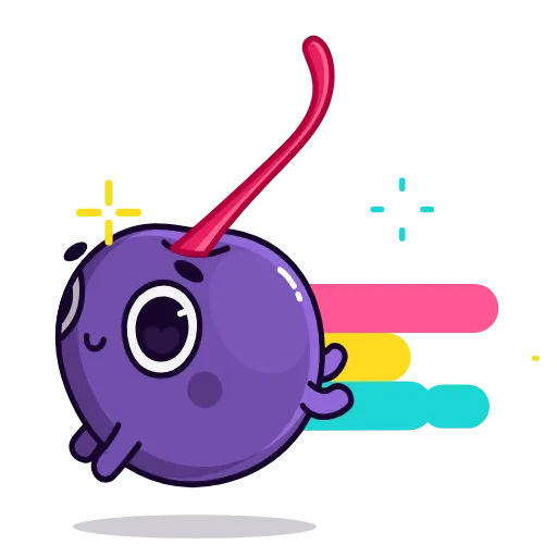 🌈 Эмодзи «Colored Cherry Emoji» для Telegram
