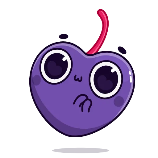 💜 Эмодзи «Colored Cherry Emoji» для Telegram