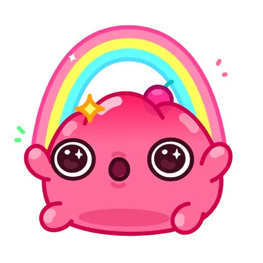 Эмодзи 🌈 Colorful Jelly - разноцветные желешки для Telegram — скачать