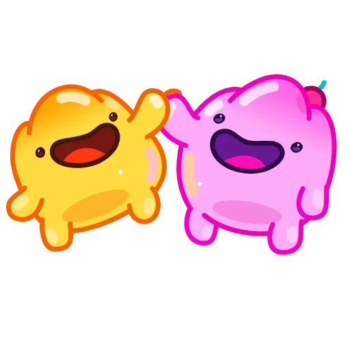 ✋ Эмодзи «🌈 Colorful Jelly - разноцветные желешки» для Telegram