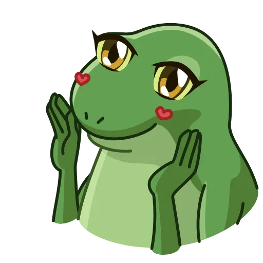 😍 Эмодзи «Concerned Froge» для Telegram