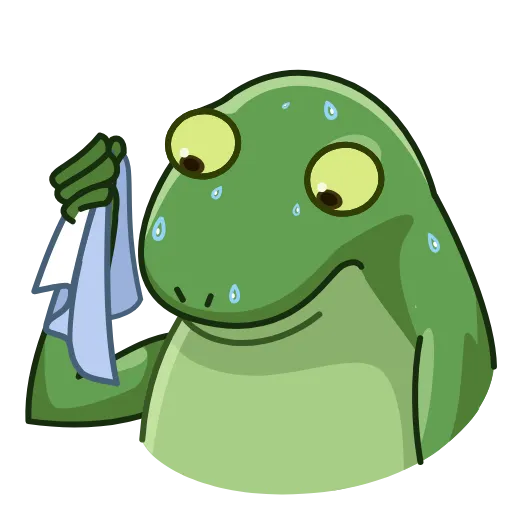 😰 Эмодзи «Concerned Froge» для Telegram