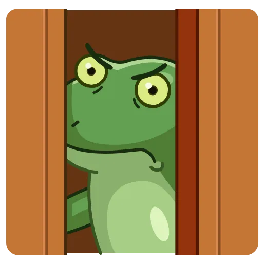 😒 Эмодзи «Concerned Froge» для Telegram