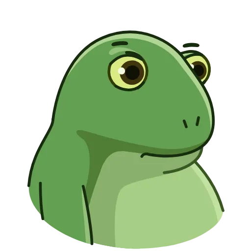 🤔 Эмодзи «Concerned Froge» для Telegram