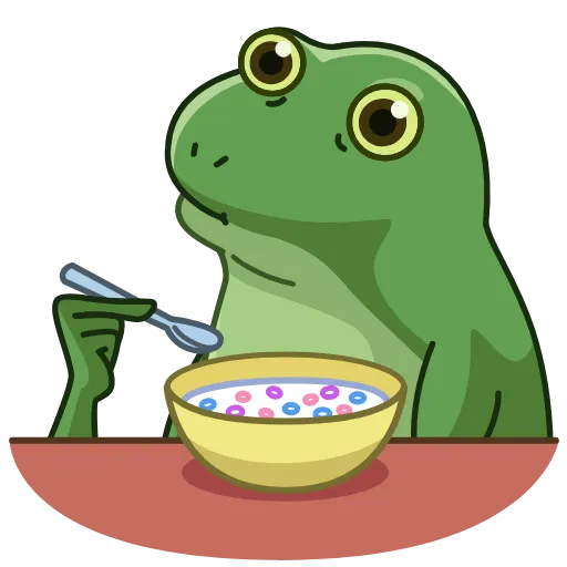 😱 Эмодзи «Concerned Froge» для Telegram