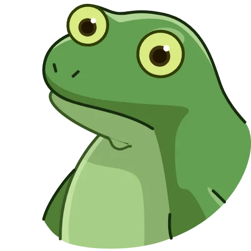 😱 Эмодзи «Concerned Froge» для Telegram