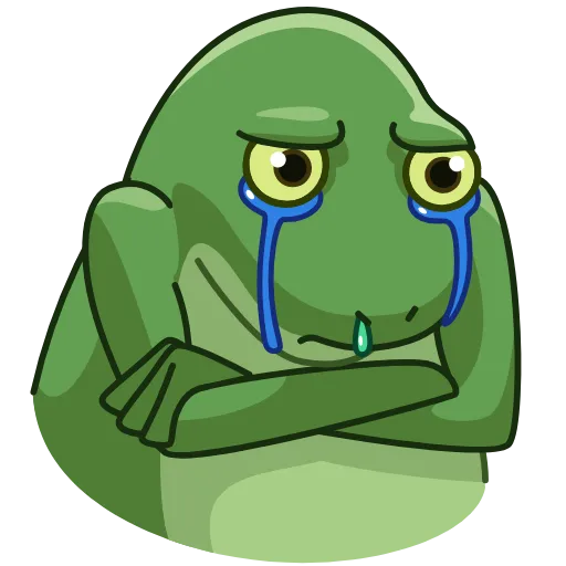 😭 Эмодзи «Concerned Froge» для Telegram