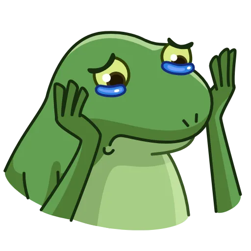 😭 Эмодзи «Concerned Froge» для Telegram