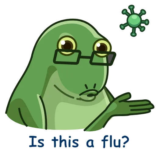 🦠 Эмодзи «Concerned Froge» для Telegram