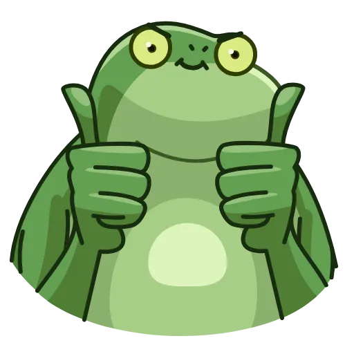 👍 Эмодзи «Concerned Froge» для Telegram
