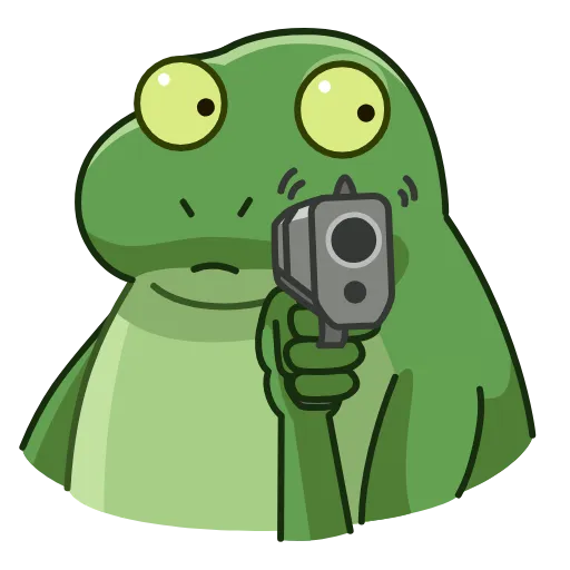 🔫 Эмодзи «Concerned Froge» для Telegram