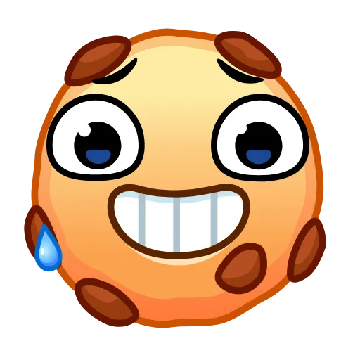 😬 Эмодзи «Cookie Emoji» для Telegram