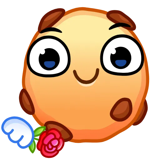 🌹 Эмодзи «Cookie Emoji» для Telegram