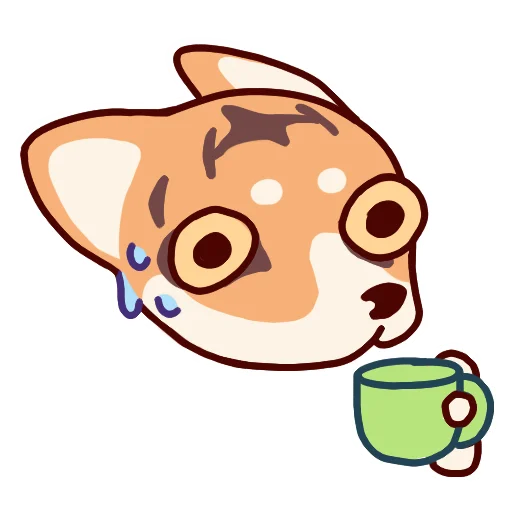 Стикерпак Corgi Pembrok Raf для Telegram
