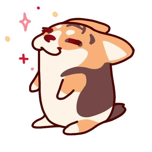 ☺ Стикер «Corgi Pembrok Raf» для Telegram