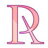 🤩 Эмодзи «Cosmic scar - розовые буквы, русские и английские» для Telegram