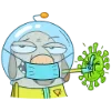 🦠 Эмодзи «КосмоДигги - дигги в космосе 🥊» для Telegram