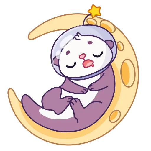 😴 Эмодзи «Космо Выдра» для Telegram