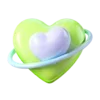 🪐 Эмодзи «💚 Набор эмоджи с космосом» для Telegram