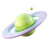 🛸 Эмодзи «💚 Набор эмоджи с космосом» для Telegram