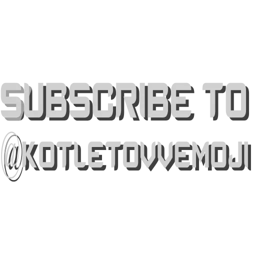 🤩 Эмодзи «Counter Strike font» для Telegram