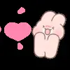 ❤️ Эмодзи «Couple Bunny» для Telegram