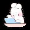 😕 Эмодзи «Couple Bunny» для Telegram