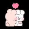 😘 Эмодзи «Couple Bunny» для Telegram
