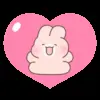 ❤️ Эмодзи «Couple Bunny» для Telegram