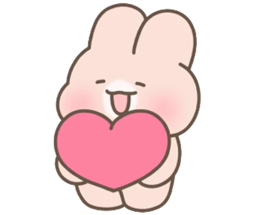 ❤️ Стикер «Couple Bunny» для Telegram