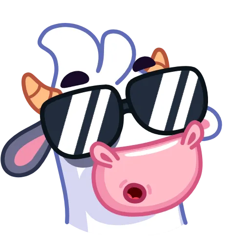😎 Эмодзи «Cow - корова» для Telegram