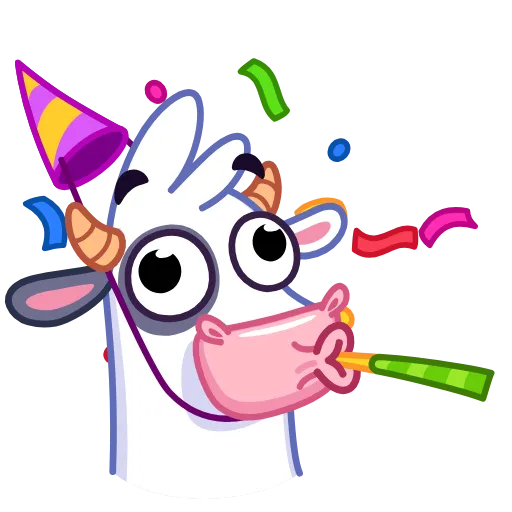 🥳 Эмодзи «Cow - корова» для Telegram