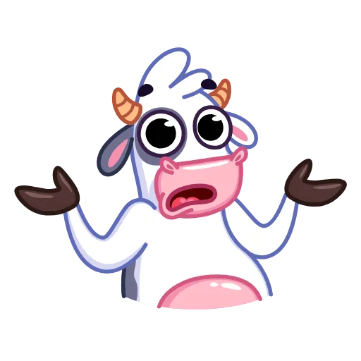 🤷‍♂️ Эмодзи «Cow - корова» для Telegram