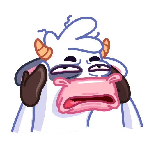 😴 Эмодзи «Cow - корова» для Telegram