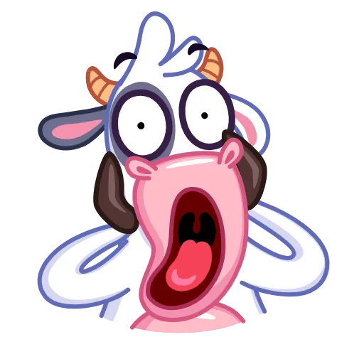 😱 Эмодзи «Cow - корова» для Telegram